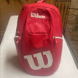 Wilson Red Tennis Backpack